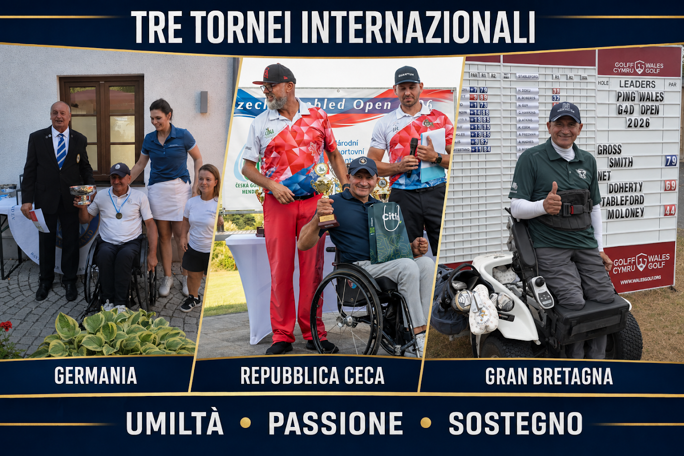 Tre tornei internazionali